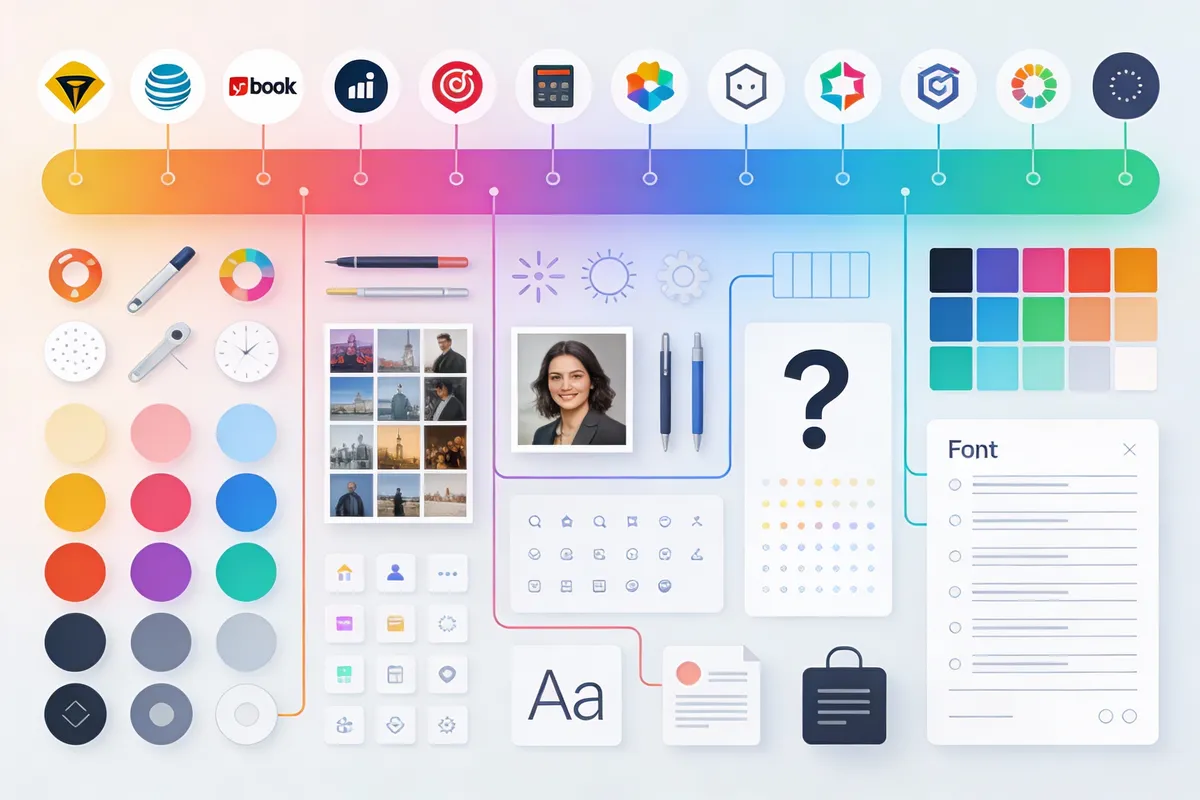 Logo style spectrum diagram — type: infographic
